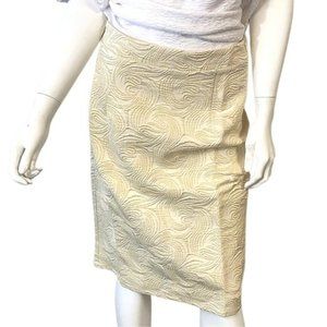Slinky Brand Pucker Jacquard Pencil Skirt, Softest Yellow
